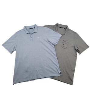Travis Mathew Mens Short Sleeve Polo Shirt XXXL Bundle Embroidered Logo & Pocket